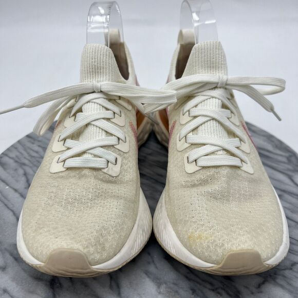 Nike Womens 8.5 Running Shoes React Infinity Run FK Sneakers White CD4372-103 - Picture 3 of 12